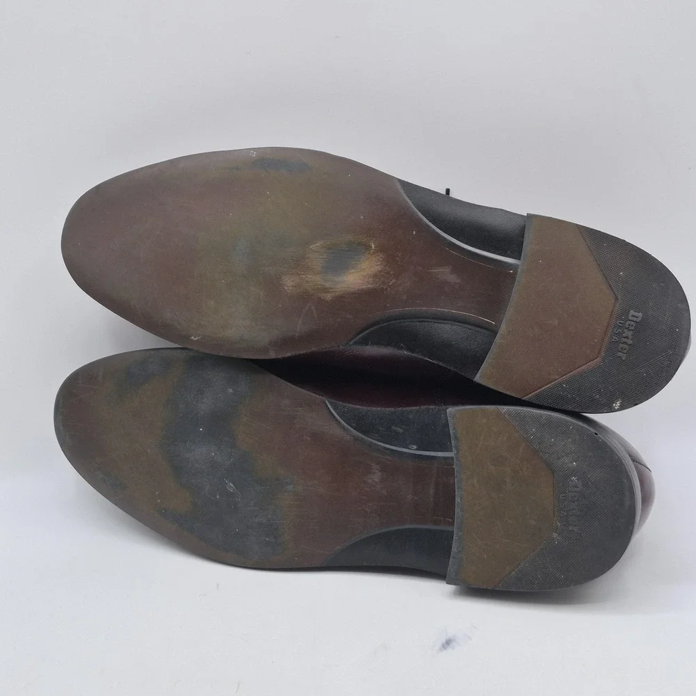 Dexter Dress Shoes Mens Size 14 D Burgundy Leather Oxford‎ Plain Toe W752-4